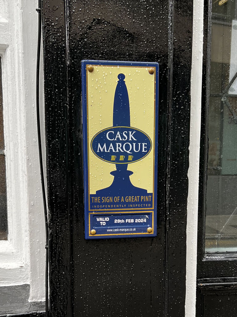 Cask Marque Plaque