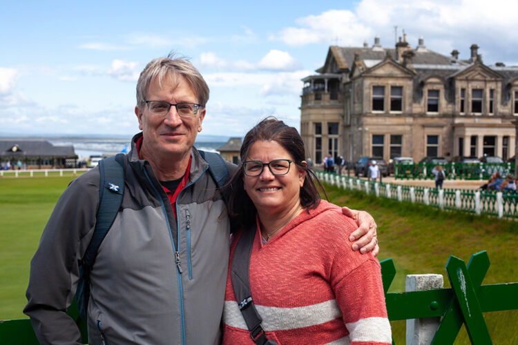 beer trippers at the Old Course