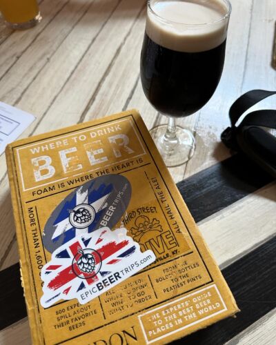 Beer Travel Book and pint