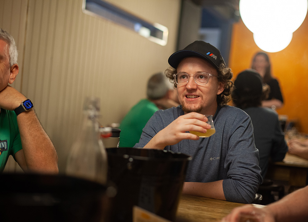 beer tripper enjoying a tasting