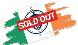 ireland flag with hop icon and sold out banner